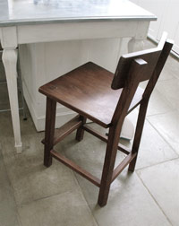 Walnut Bar Stool